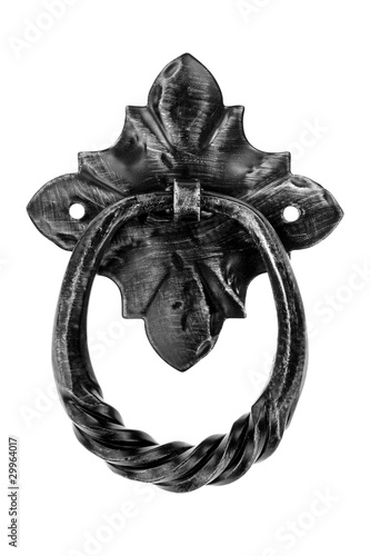 Old-fashioned steel knocker