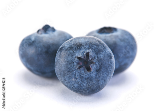 Blueberry berry closeup