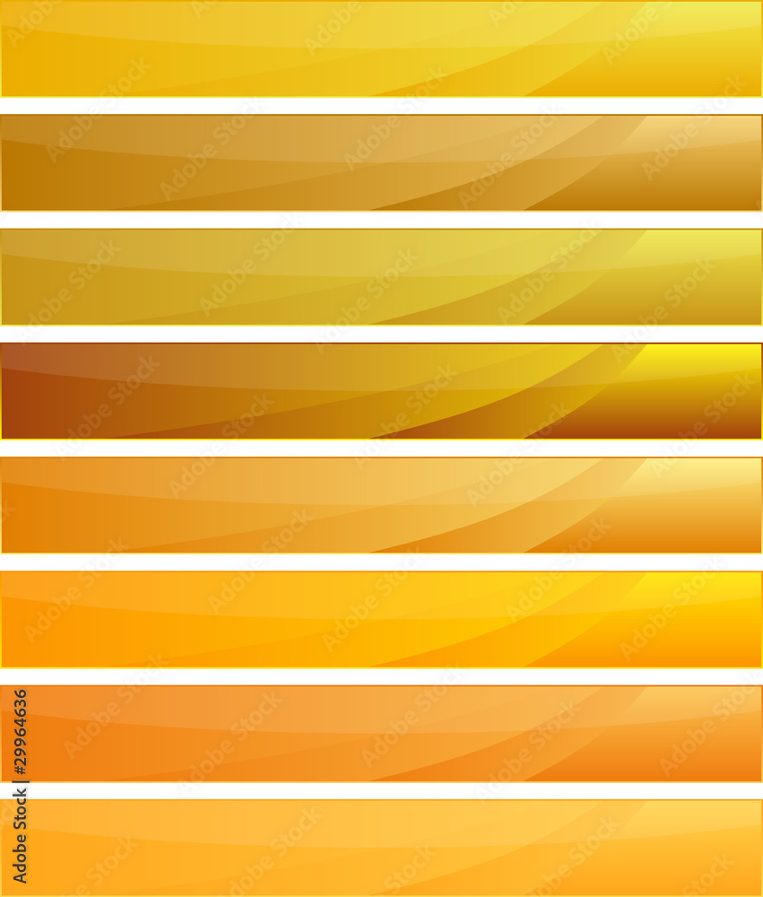 Obraz premium Gold banners