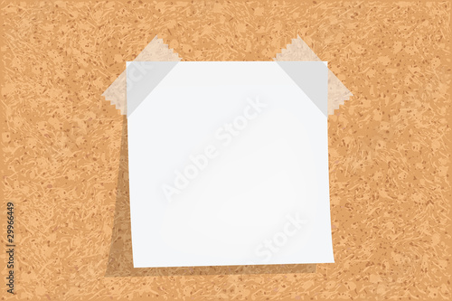 Cork Board With Notes