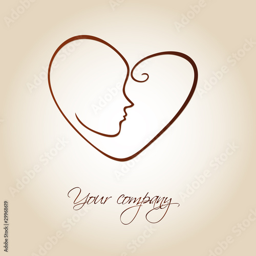 logo entreprise, coiffure, cheveux