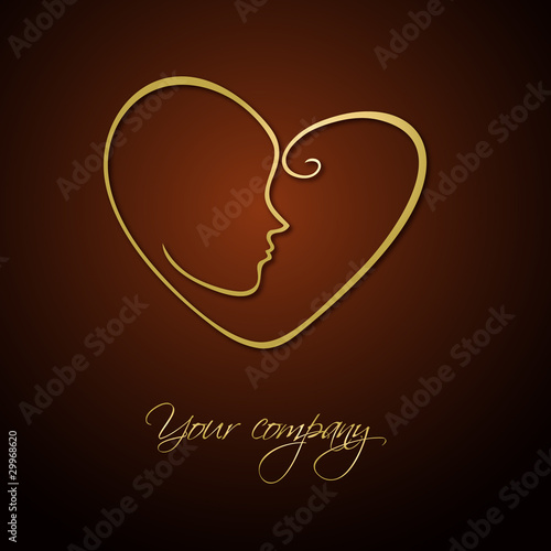 logo entreprise, coiffure, cheveux