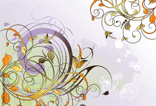 Floral abstract background.