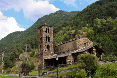 Typical church of Sant Joan de Caselles in Andorra photo