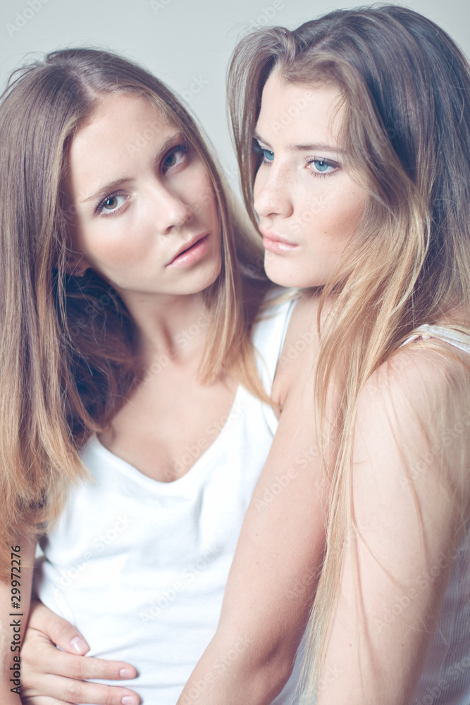 Two young girls Two young girls