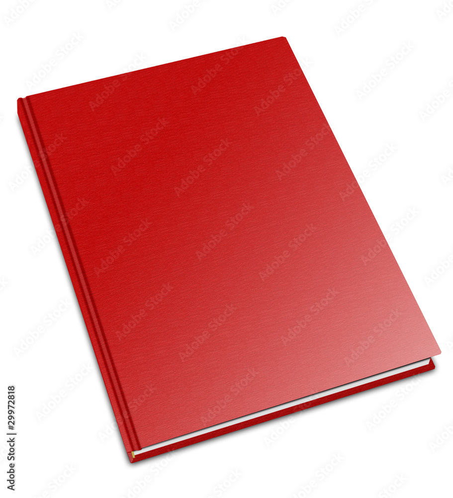 Big Red Book, blank front hard cover isolated large , isolated Big Red Book, blank front hard cover isolated large , isolated