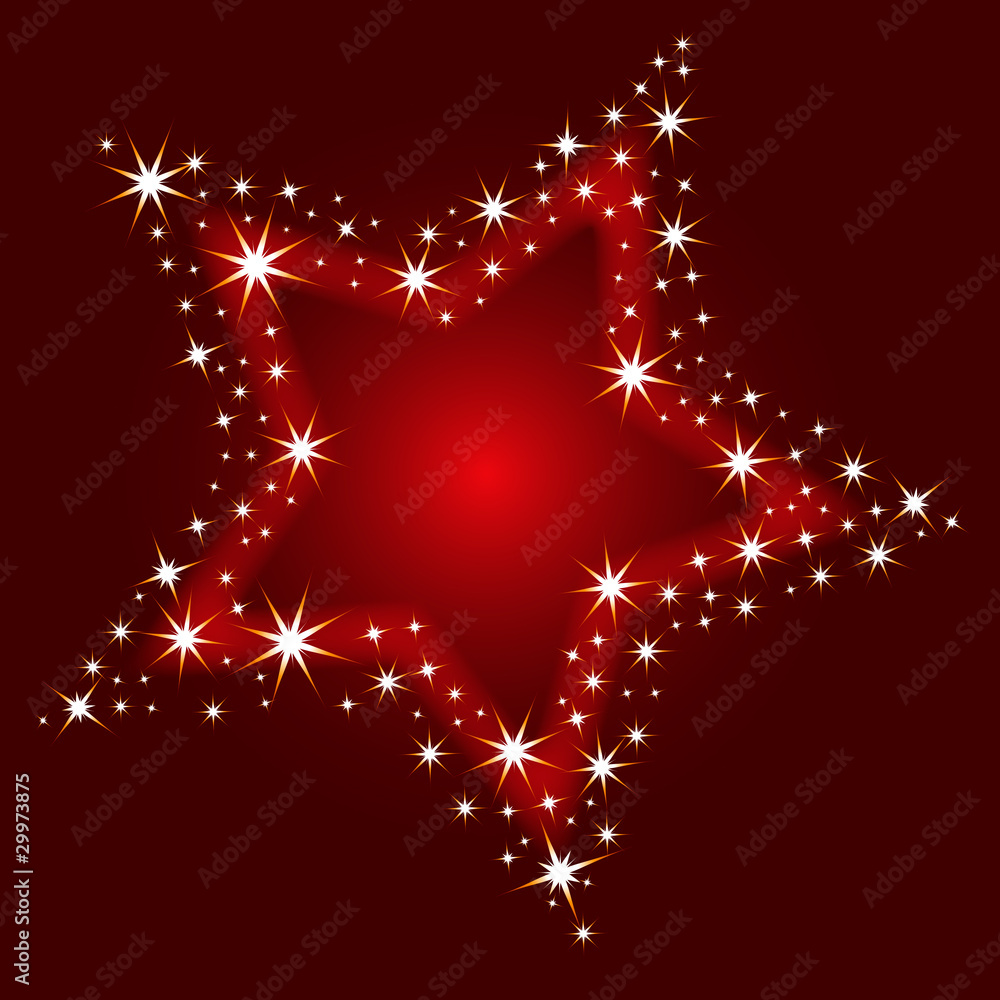 Stars und Sternchen, rot, Gala, Weihnachten Stock Vector | Adobe Stock