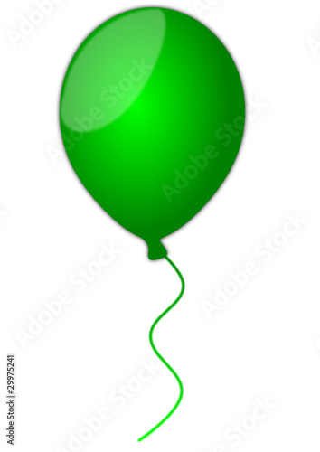 grüner Luftballon