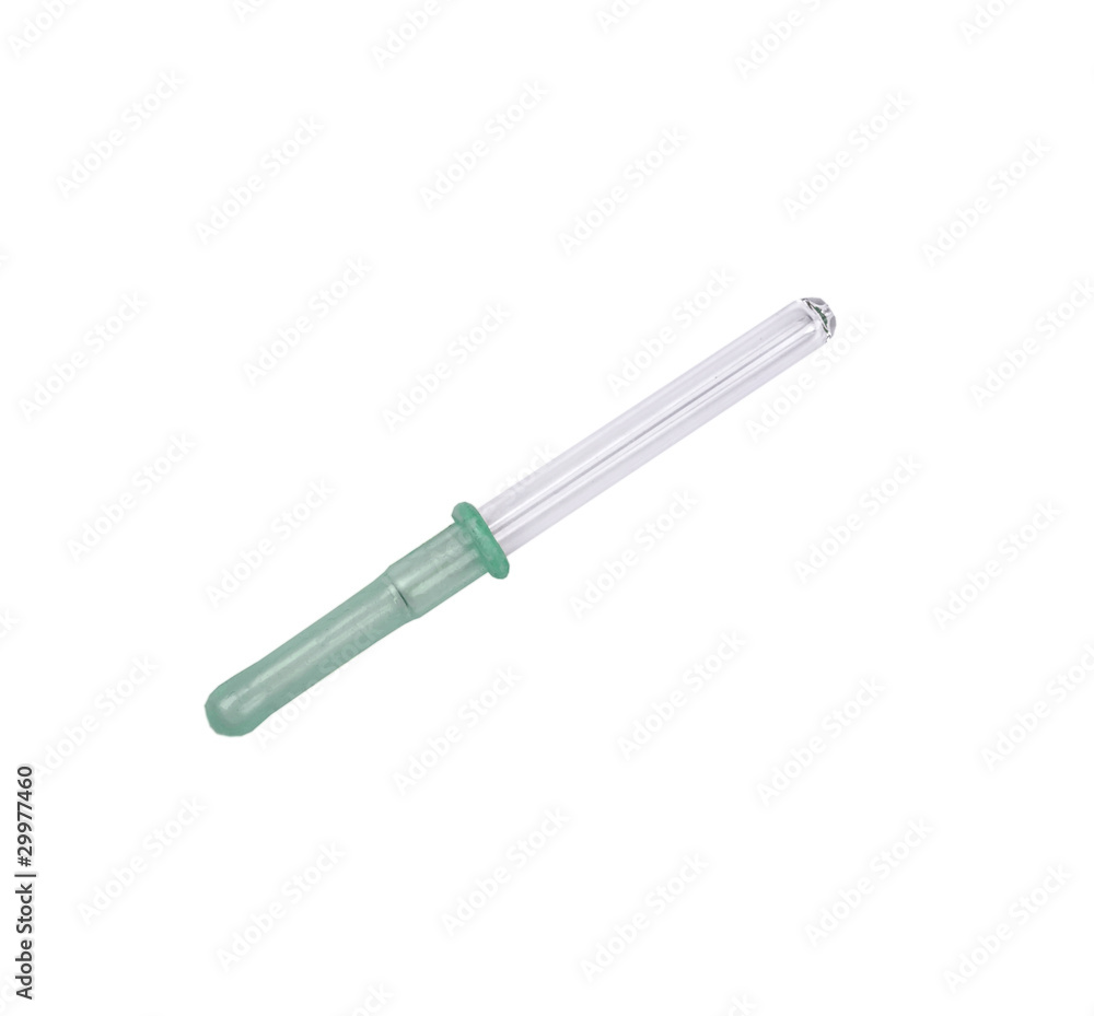 Pipette close up on the white Pipette close up on the white