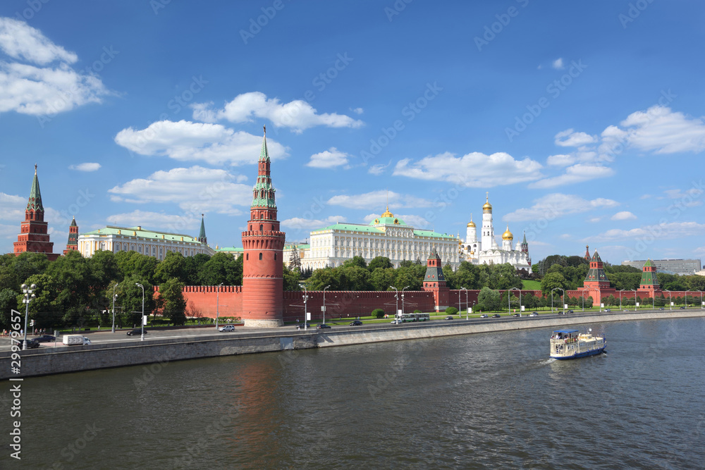 Moscow Kremlin in summer