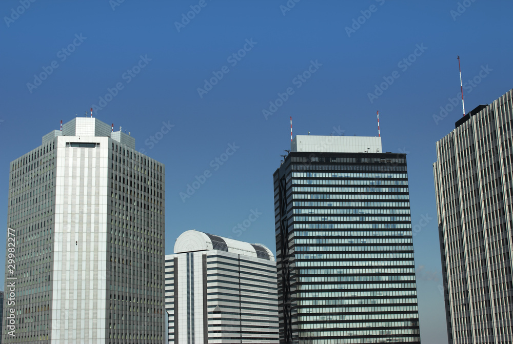 Obraz premium Tower block in Shinjuku tokyo