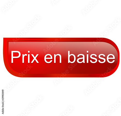 prix en baisse sur bouton design rouge