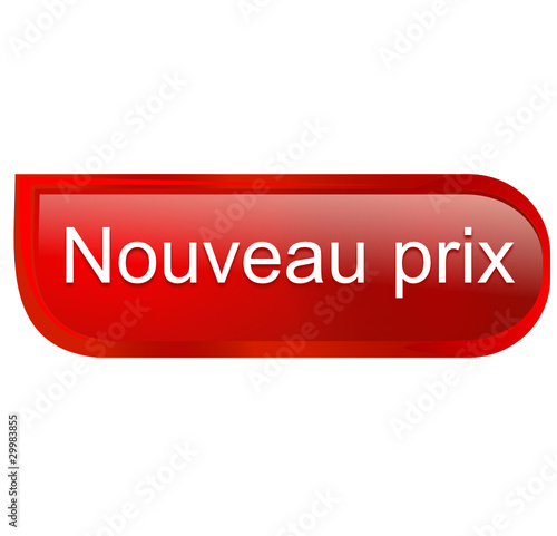 nouveau prix sur bouton design rouge