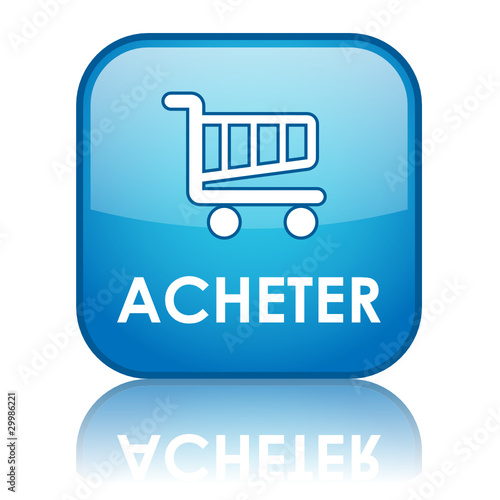 Bouton Web ACHETER (achat en ligne shopping mon chariot panier)
