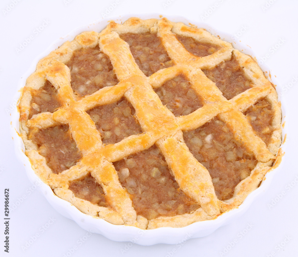 Apple Pie on a white background