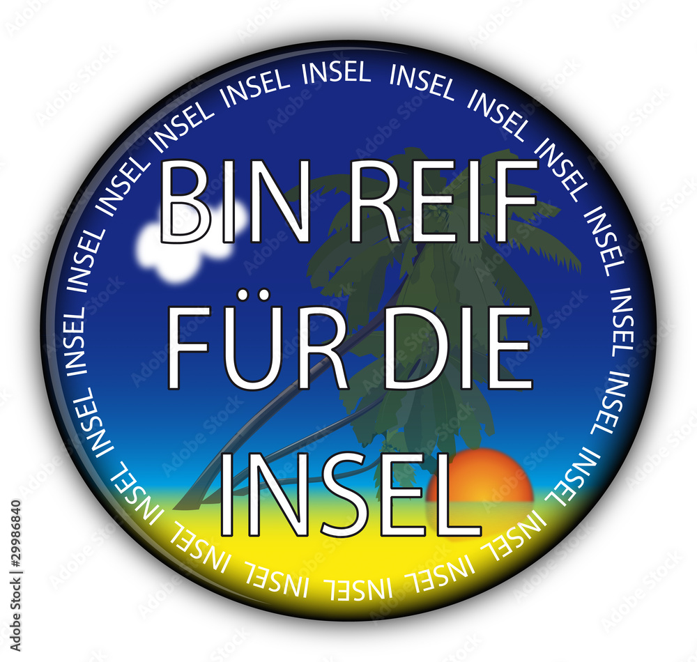 Bin reif für die insel Stock Illustration | Adobe Stock