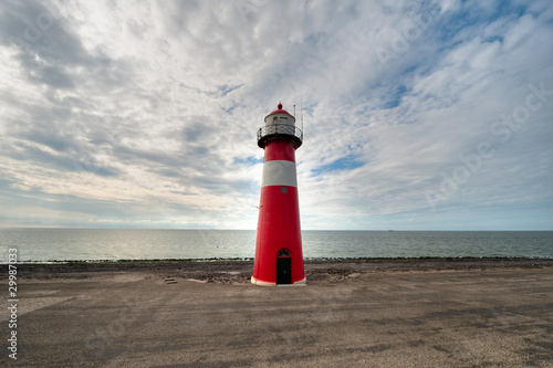 Red and white lighthouse