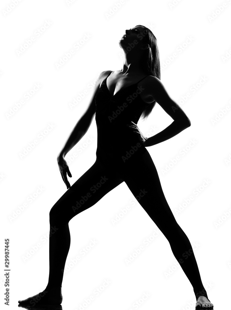 woman ballet dancer standing pose woman ballet dancer standing pose