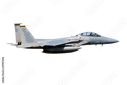Obraz na płótnie F-15 jet isolated