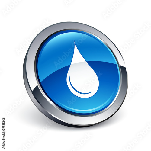 icône bouton internet goutte eau