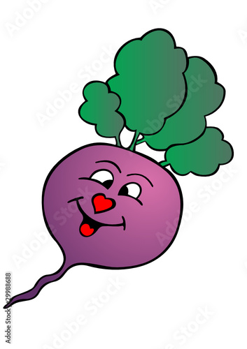 comic beet vector