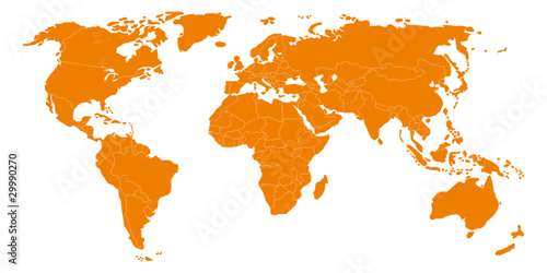 Carte du monde photo