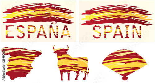 Spanish clipart. vector illustration