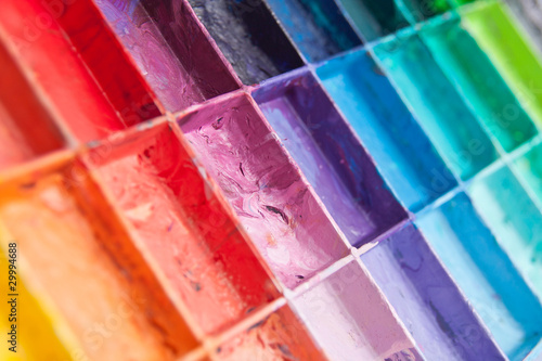 Shad colors on palette