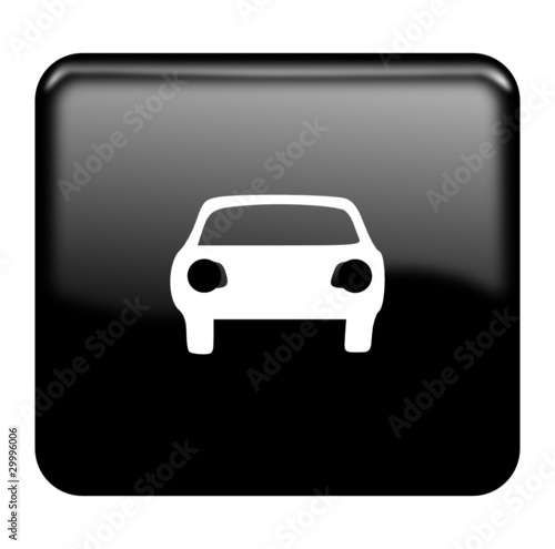 Car glossy icon