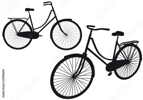 vintage bicycle, vector