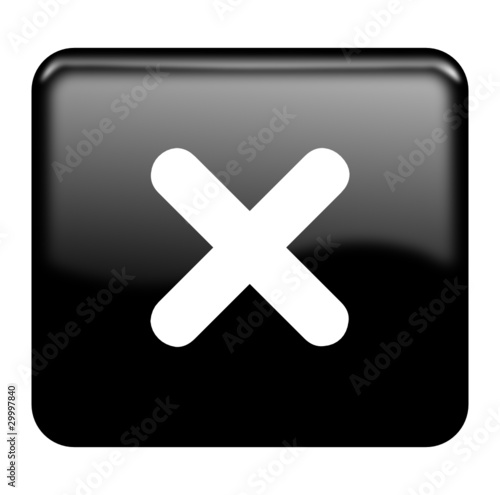 Cancel glossy icon
