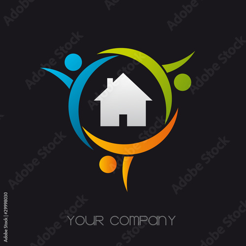 logo entreprise, logo habitat