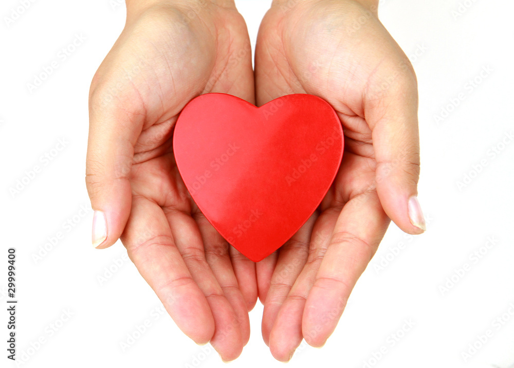 Heart in the hands