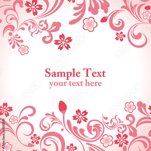 Seamless Cherry Blossoms Pattern