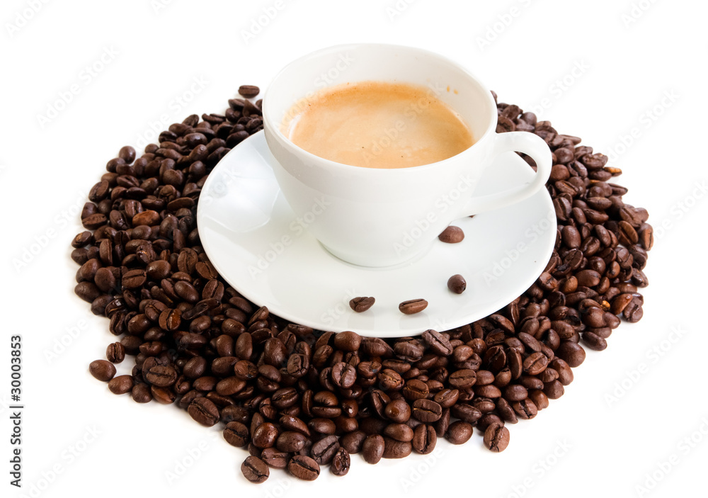 cup of coffee cappuccino isolated over white background cup of coffee cappuccino isolated over white background