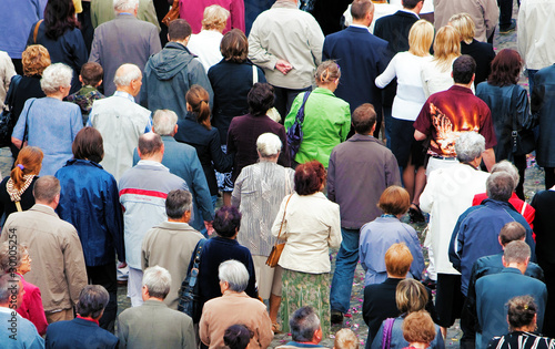 Konstfotografi crowd of people