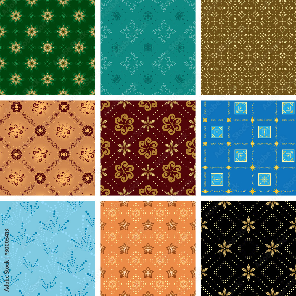 set of various vector seamless geometric pattern set of various vector seamless geometric pattern