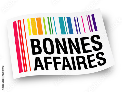 Etiquette "Bonnes affaires"