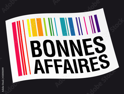 Etiquette "Bonnes affaires"