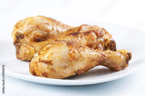 Roasted chicken legs