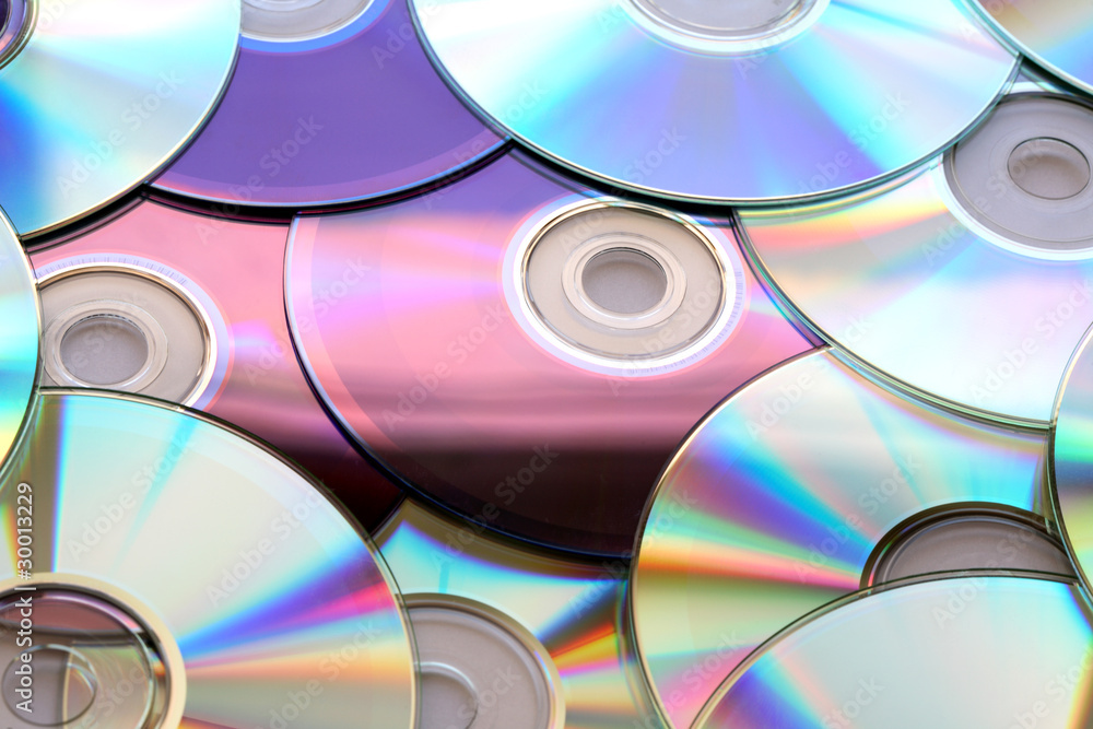 Colorful Compact Discs