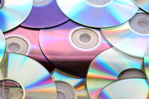 Colorful Compact Discs