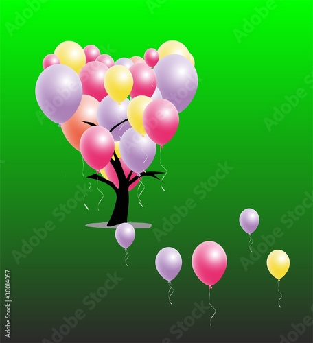 arbol globos