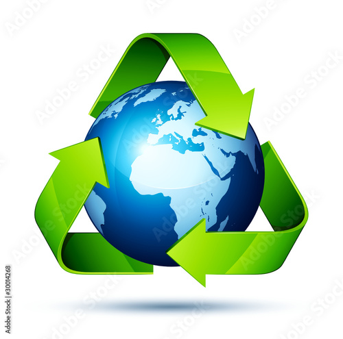 planète terre recyclage