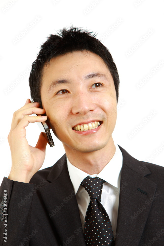 businessman with a smart phone