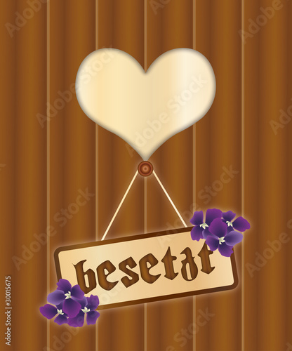 Schild besetzt