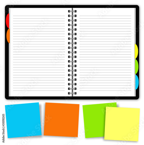 Carnet à spirales + post-it