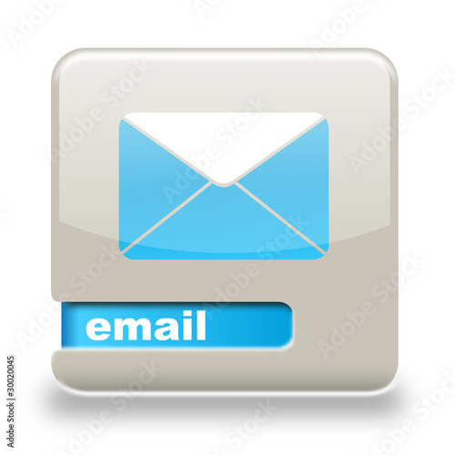 Button spare Email grau hellblau