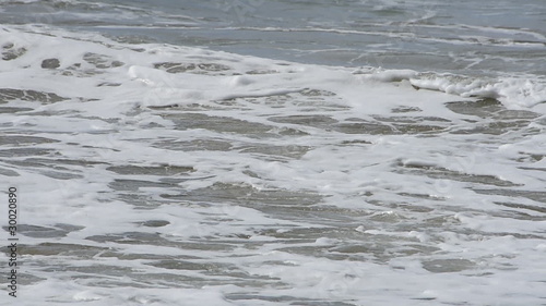 closeup of ocean waves
