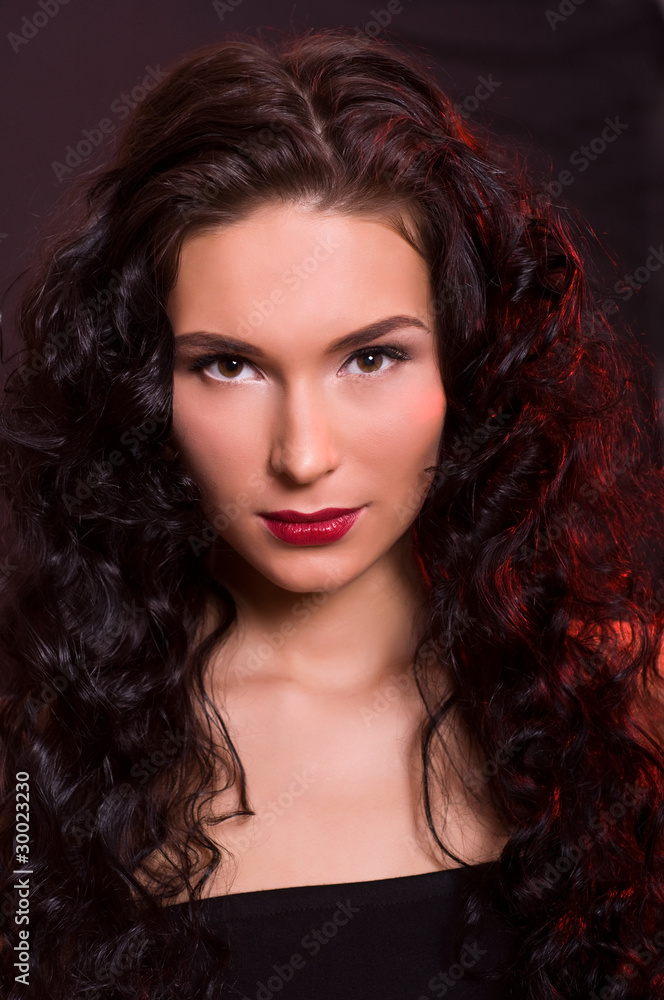 Portrait of young beautiful brunette woman Portrait of young beautiful brunette woman
